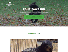 Tablet Screenshot of fourpawsinnvt.com